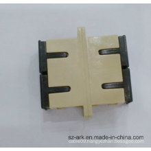 Sc Sm Dx Fiber Optic Duplex Adaptor with Beige Color Ark